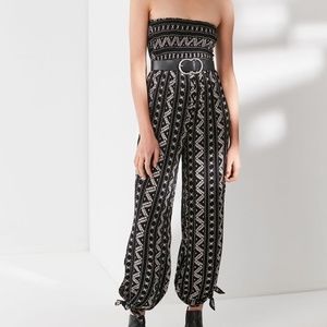 UO Strapless Smocked Jumpsuit
